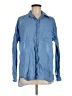 Zara Blue Long Sleeve Button-Down Shirt Size M - photo 1