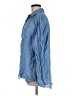 Zara Blue Long Sleeve Button-Down Shirt Size M - photo 5