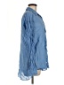Zara Blue Long Sleeve Button-Down Shirt Size M - photo 4