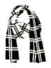 Unbranded Plaid Black Scarf One size - photo 1