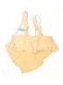 Assorted Brands Solid Yellow Swimsuit Top Size L - photo 2