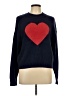 Gap 100% Cotton Hearts Blue Pullover Sweater Size L - photo 1