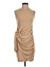 LIYOHON Solid Tan Cocktail Dress Size S - photo 1