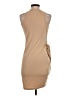 LIYOHON Solid Tan Cocktail Dress Size S - photo 2