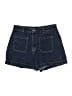 H&M Blue Denim Shorts Size 10 - photo 1