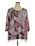 Avenue Purple 3/4 Sleeve Blouse Size 22 Plus - photo 1