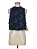 ASOS 100% Polyester Blue Sleeveless Blouse Size 6 - photo 1