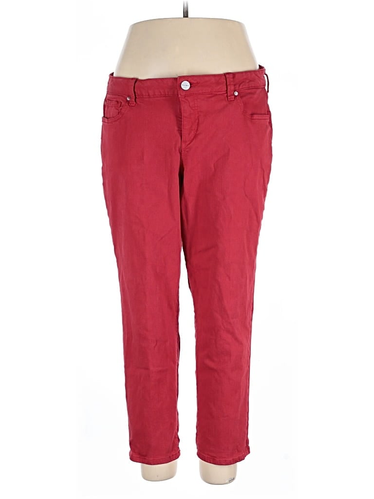 Pre-owned Slink Jeans Jeggings In Red