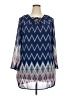 Xhilaration 100% Polyester Blue Casual Dress Size XXL - photo 1