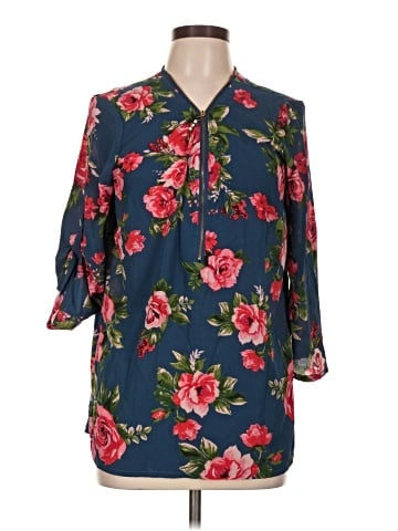 Purple Rain 3/4 Sleeve Blouse (view 1)