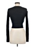Express 100% Rayon Black Long Sleeve Top Size M - photo 2