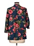 Purple Rain 100% Polyester Blue 3/4 Sleeve Blouse Size L - photo 2
