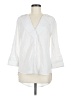 BCBGMAXAZRIA White 3/4 Sleeve Blouse Size M - photo 1