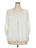 Sara Michelle 100% Polyester Ivory 3/4 Sleeve Blouse Size 2X - photo 1