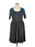 Torrid Chevron-herringbone Gray Casual Dress Size 1X Plus (1) - photo 1