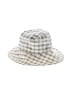 Universal Thread Checkered-gingham Ivory Hat One size - photo 1