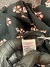 Ann Taylor LOFT 100% Polyester Floral Black Long Sleeve Blouse Size XL - photo 8