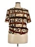 Kathy Che Brown Short Sleeve Blouse Size XXL (estimated) - photo 1