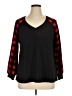 BLOOMCHIC Plaid Black Pullover Sweater Size 14 - 16 - photo 1