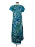 Assorted Brands 100% Cotton Teal Casual Dress Size S - photo 2