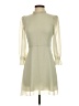 Wilfred 100% Recycled Polyester Solid Ivory Cocktail Dress Size 2 - photo 1