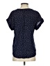 Gap 100% Rayon Polka Dots Blue Short Sleeve Blouse Size S - photo 2