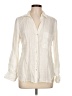 Zara Ivory Long Sleeve Button-Down Shirt Size L - photo 1