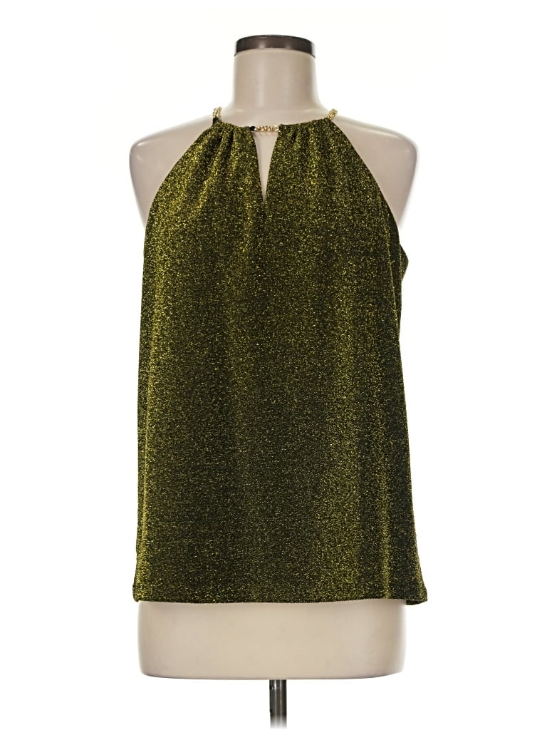 Pre-owned Michael Michael Kors Sleeveless Blouse In Green