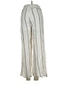 Trac 100% Rayon Stripes Silver Casual Pants Size S - photo 2