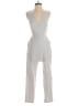 BCBGMAXAZRIA Metallic Gray Jumpsuit Size 4 - photo 1