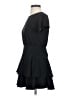 Habitual 100% Polyester Solid Black Casual Dress Size 12 - photo 5