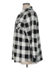D&Co. Checkered-gingham Silver Long Sleeve Blouse Size XL - photo 5