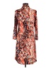 CAbi Print Orange Cocktail Dress Size M - photo 2