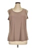 Nina Leonard Tan Sleeveless Blouse Size 1X - photo 1