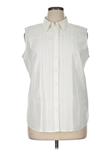 L.L.Bean Sleeveless Button-Down Shirt (view 1)