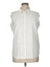 L.L.Bean 100% Cotton Ivory Sleeveless Button-Down Shirt Size XL - photo 1