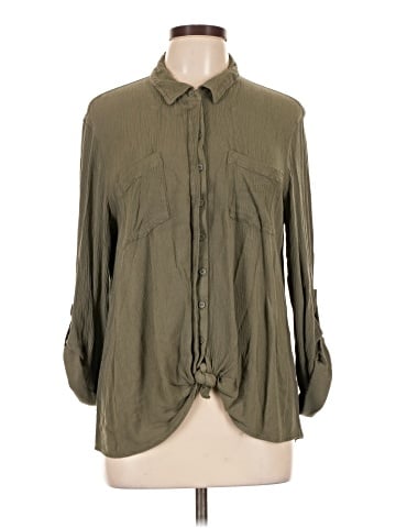 Olive and Oak 3/4 Sleeve Button-Down Shirt (view 1)