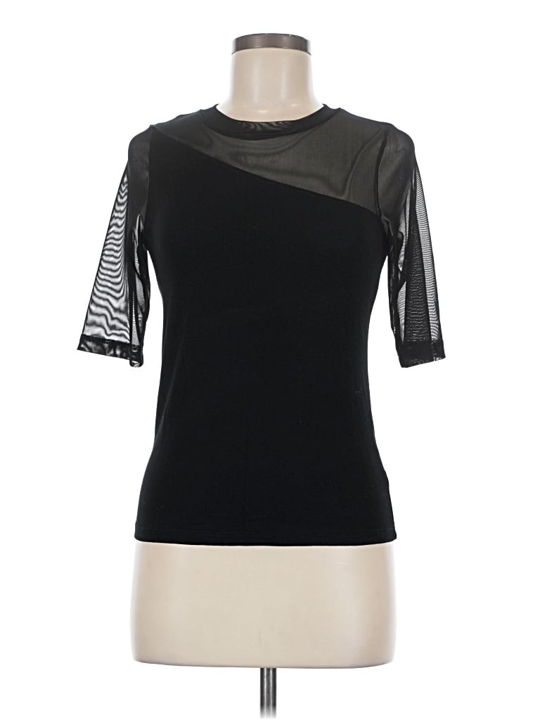 Pre-owned Lna 3/4 Sleeve T-shirt In Black