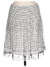 Max Studio 100% Polyester Print Silver Casual Skirt Size L - photo 1