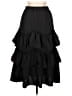 Unbranded Solid Black Casual Skirt Size Lg - XL - photo 2