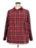 Lands' End 100% Polyester Plaid Red Jacket Size 2X - photo 1