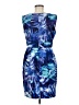 Connected Apparel Tropical Blue Cocktail Dress Size 8 (petite) - photo 2