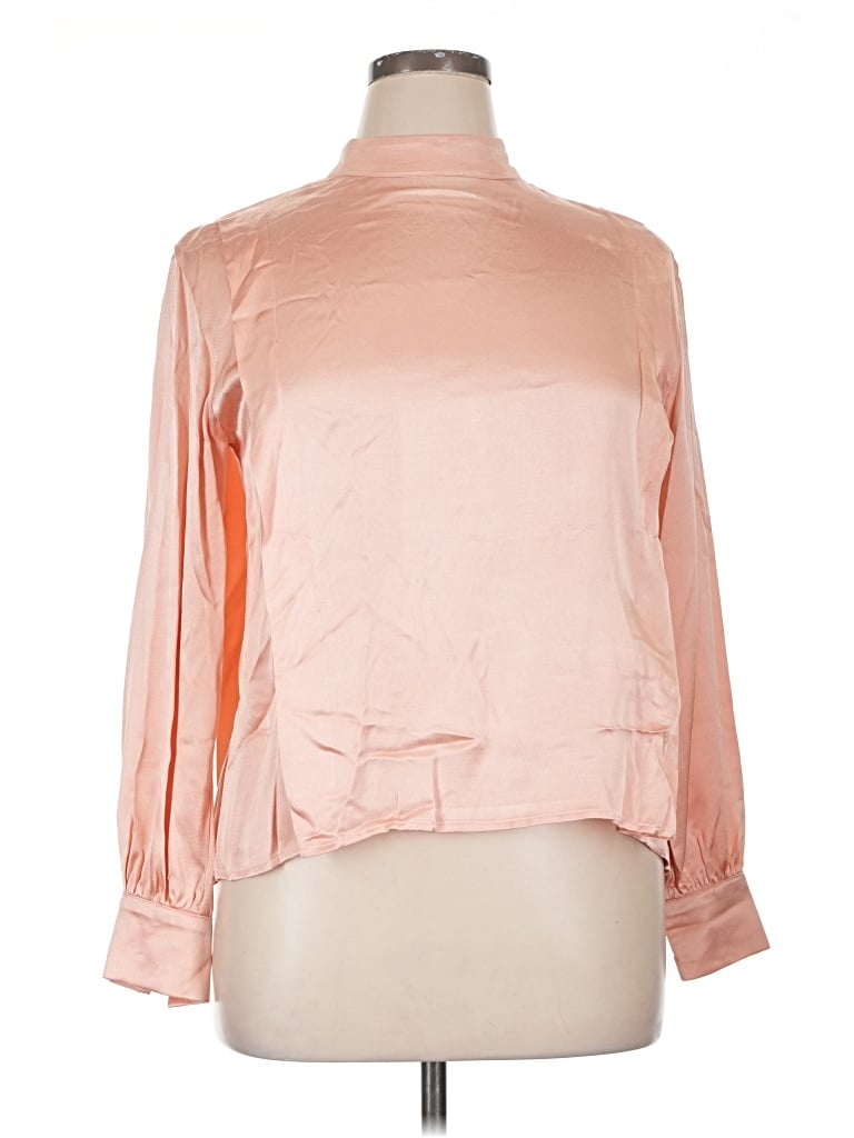 Pre-owned Assorted Brands Long Sleeve Blouse In Pink