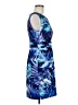Connected Apparel Tropical Blue Cocktail Dress Size 8 (petite) - photo 4