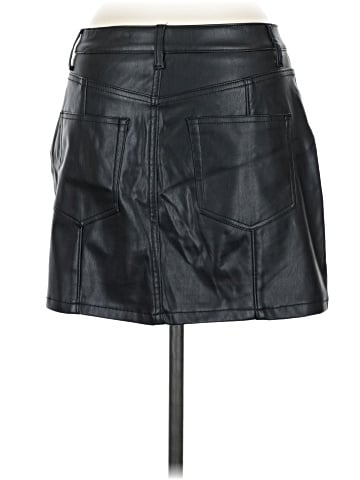 Tinseltown Faux Leather Skirt (view 2)
