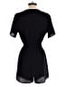 Shein 100% Polyester Solid Black Romper Size M - photo 2