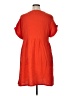 Universal Thread 100% Cotton Solid Orange Casual Dress Size XL - photo 2