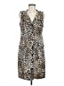 Chico's Animal Print Brown Cocktail Dress Size Med (1) - photo 1