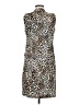Chico's Animal Print Brown Cocktail Dress Size Med (1) - photo 2