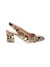 J.Crew Animal Print Leopard Print Snake Print Ivory Heels Size 8 1/2 - photo 1